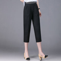 Linen Pants Summer New Loose Harem Pants Women