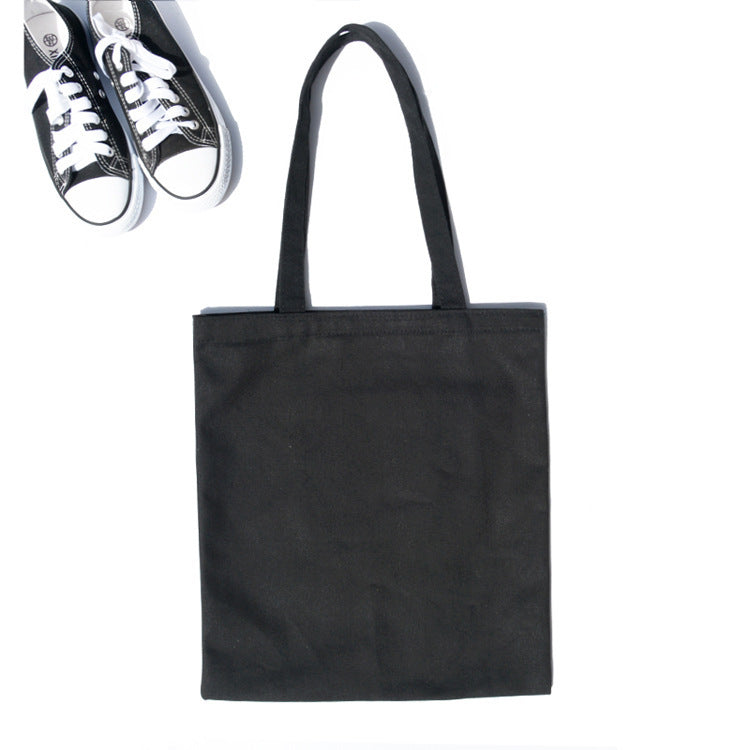 Solid canvas tote bag