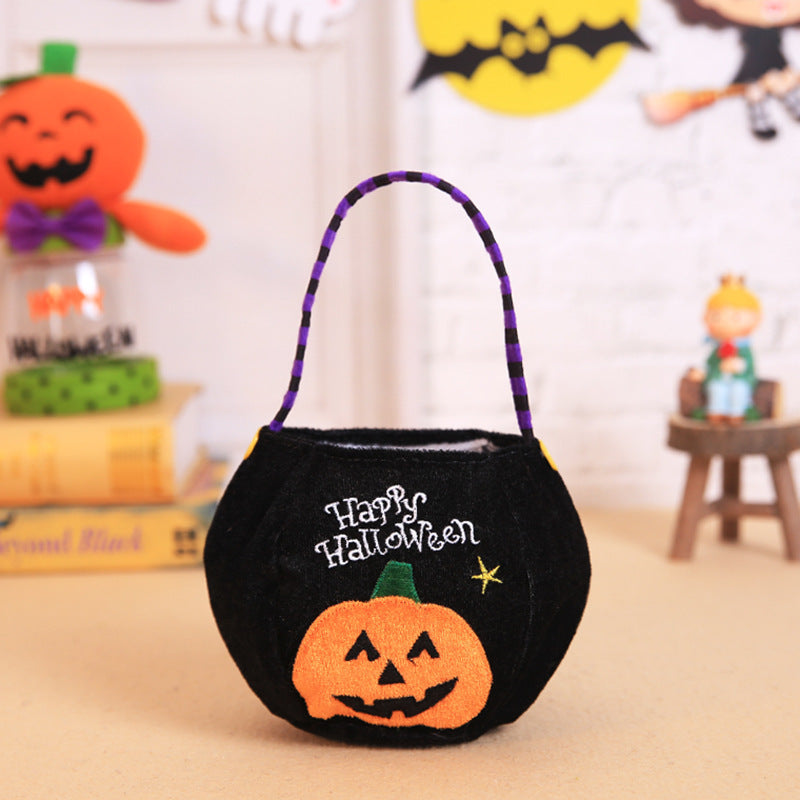 Halloween pumpkin tote bag