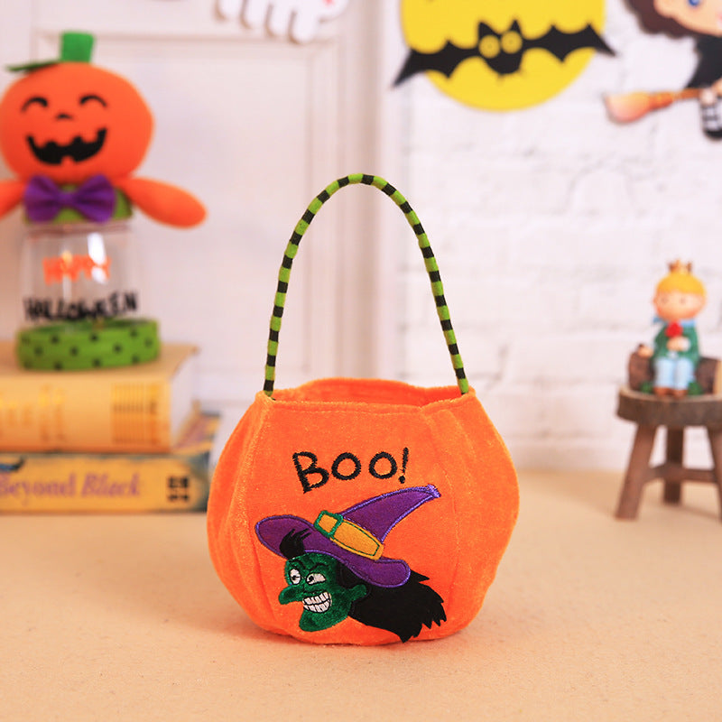 Halloween pumpkin tote bag