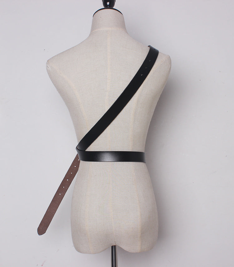 Soft leather suede leather belt