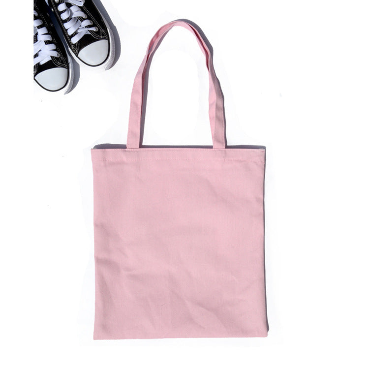 Solid canvas tote bag