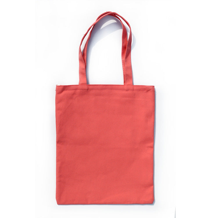 Solid canvas tote bag