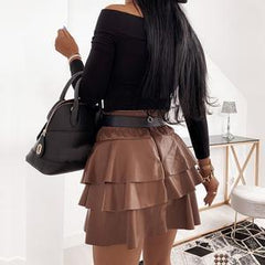 Ladies Waist Mini Skirt Puff Skirt Cake Skirt