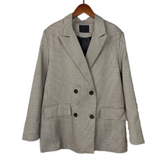 Spring Blazer Women Double Breasted Oversized