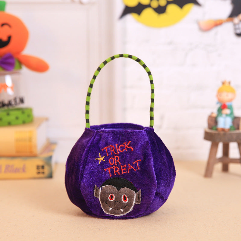 Halloween pumpkin tote bag