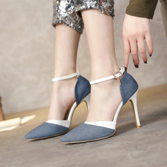 Pointed stiletto heels