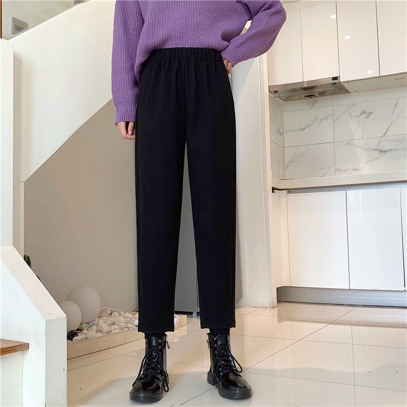 Woolen radish casual Capris