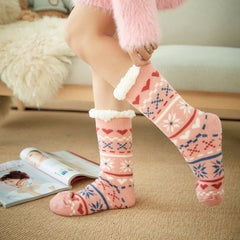 Christmas Socks Female Mid-tube Floor Socks