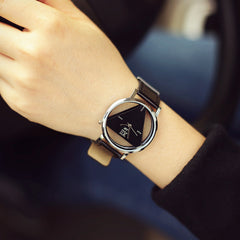 Fashion Double-sided Hollow Korean Trend Student Couple watch