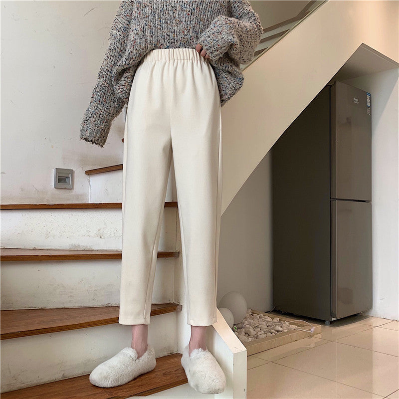 Woolen radish casual Capris