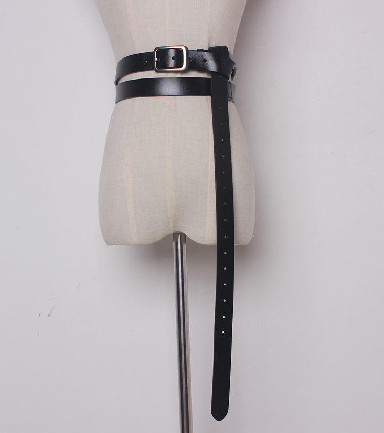 Soft leather suede leather belt