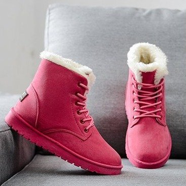 Snow Boot for Women Winter Shoes Heels Winter Boots Ankle Warm Plush Insole