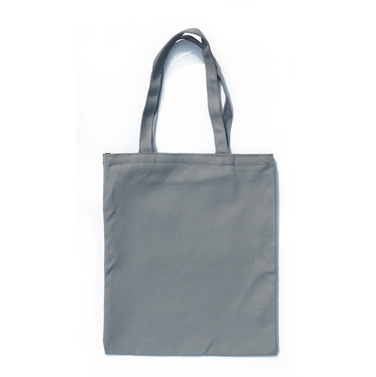 Solid canvas tote bag