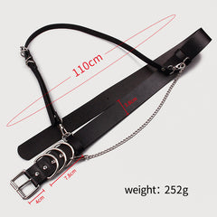 Military wind chain summer dress belt waist belt decoration chain single shoulder strap waist seal female straps