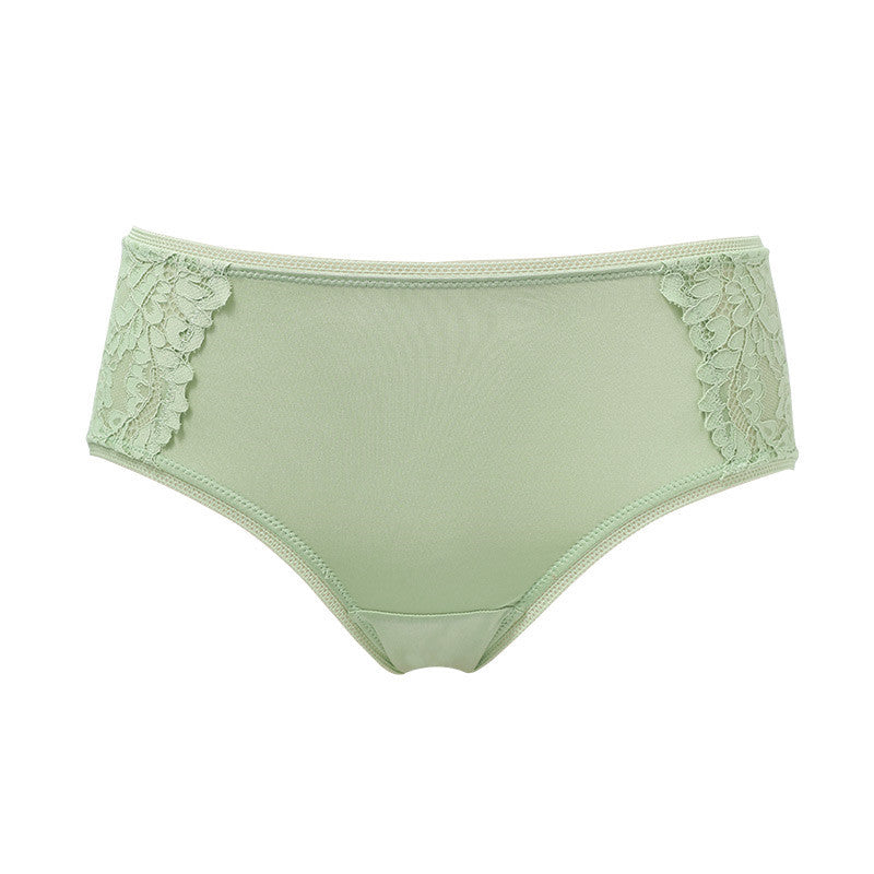 Mid-rise lace panties