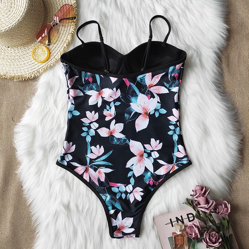 Swimming Women One-Piece Swimwear Bikini Suit