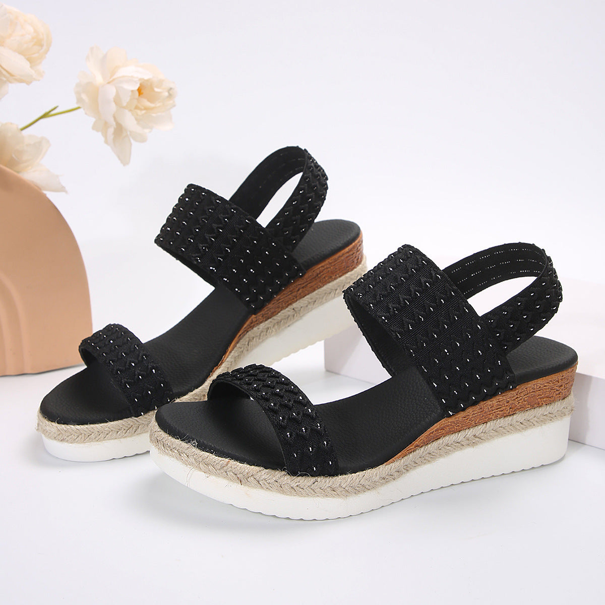 Summer Fashion Wedge Sandals For Women Peep-toe Shoes For Women